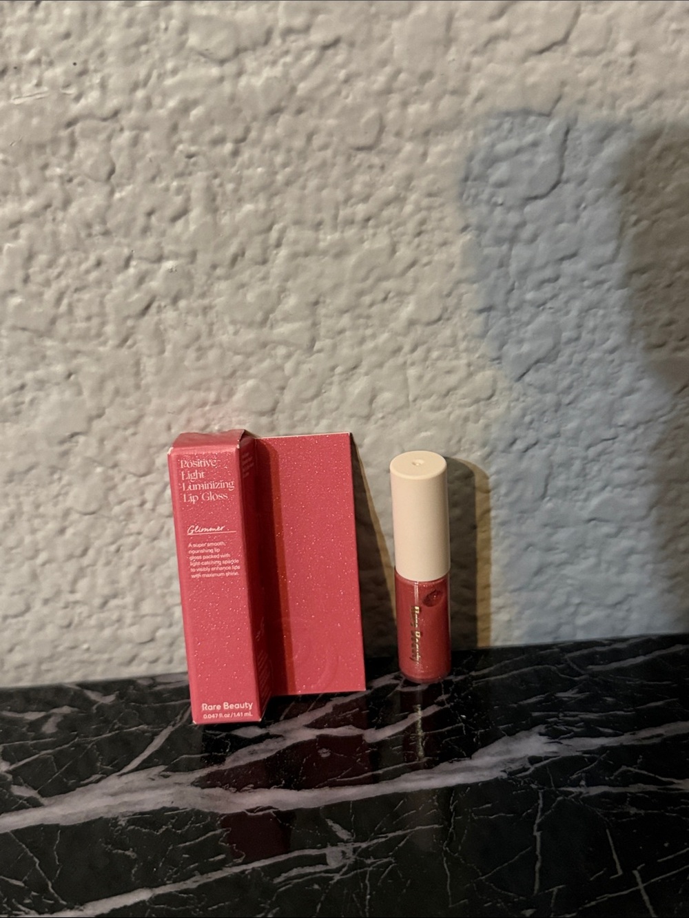 Rare beauty lip gloss mini glimmer NIB